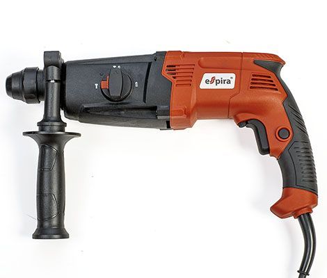 Перфоратор Espira RHI-P2603 sds plus 220–240В/50Гц, мощн. 800 Вт, 0-1180 об/м, эн.уд. 3,2 Дж, вес 